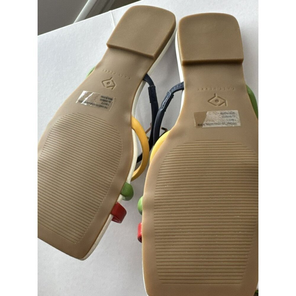 Katy Perry The Camie Toe Thong Sandal Rainbow 7.5 NIB - Picture 6 of 7